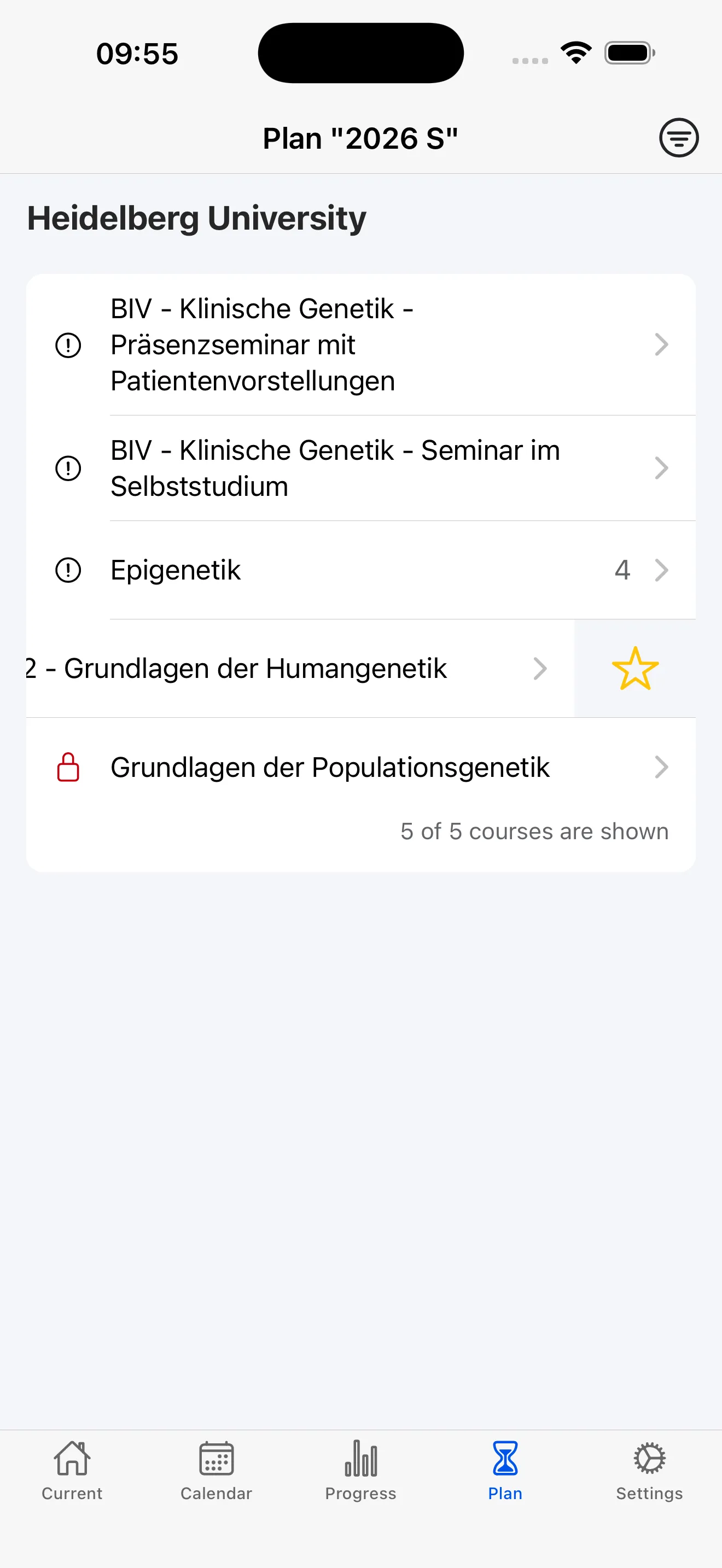 Courses & Planning – Plan Your Courses