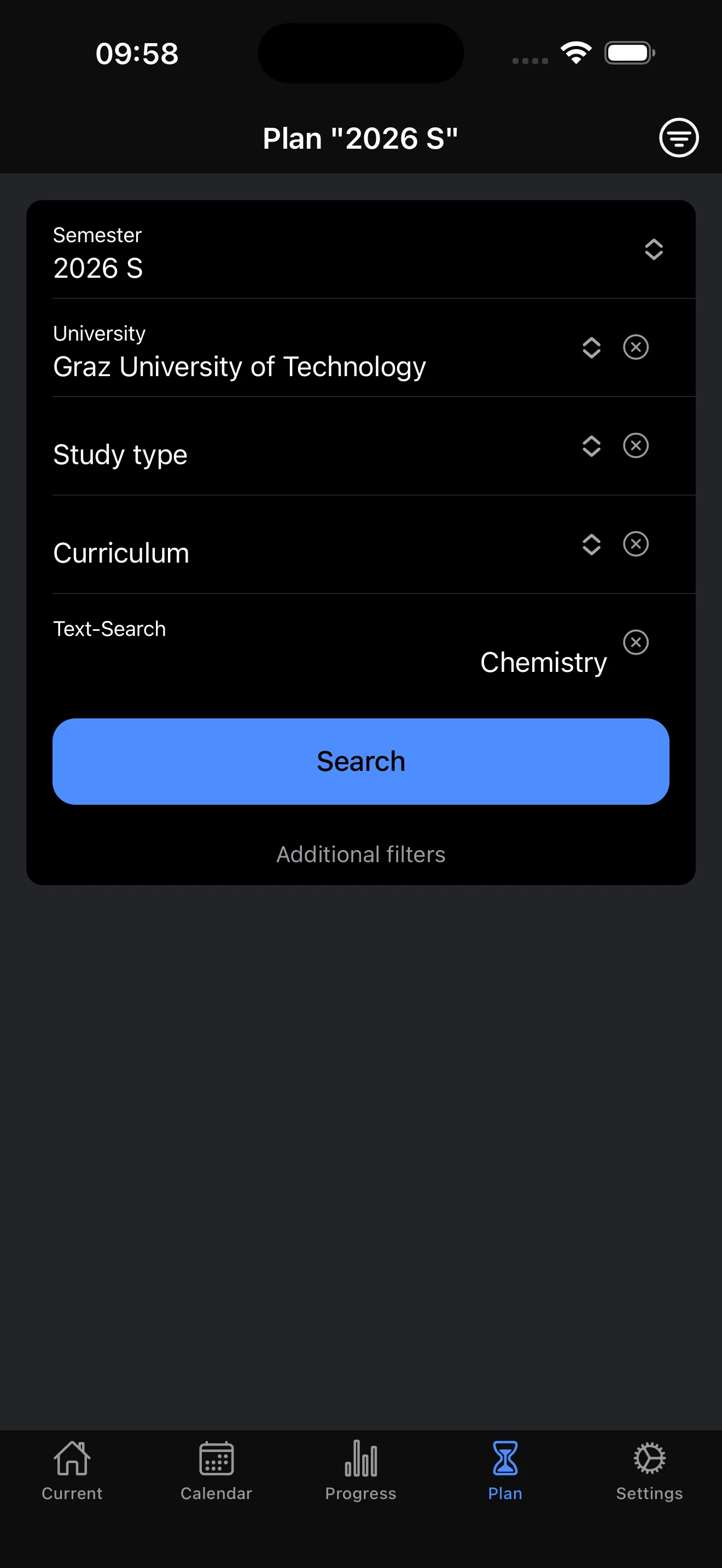 Courses & Planning – Smart Search